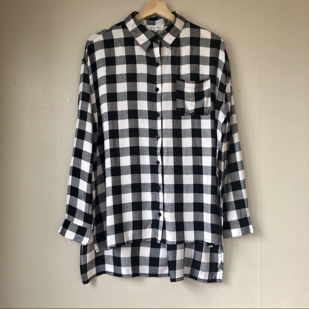 Grace & Lace Button-Up in Buffalo Check